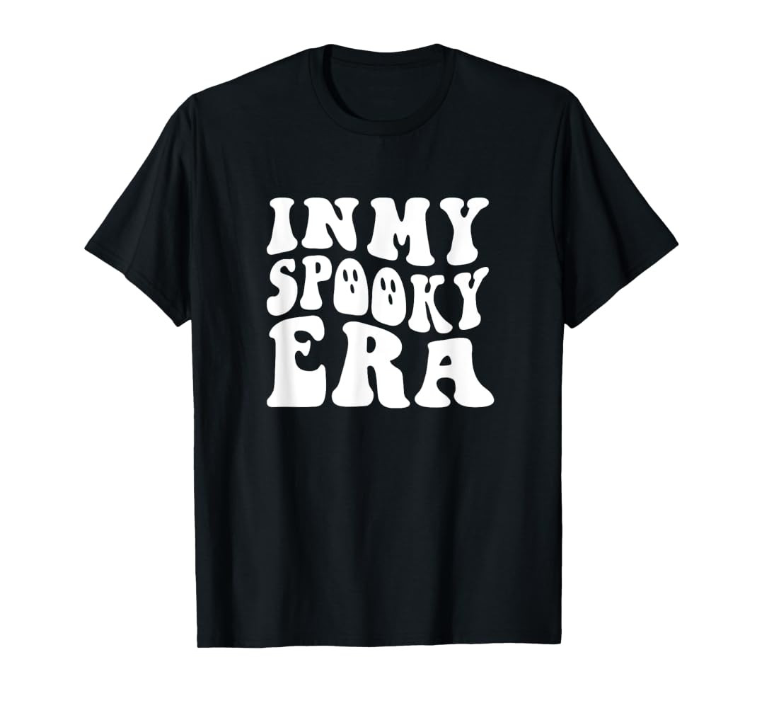 In My Spooky Era | Groovy, Fun, Cute, & Trendy Ghost Design T-Shirt | Amazon (US)