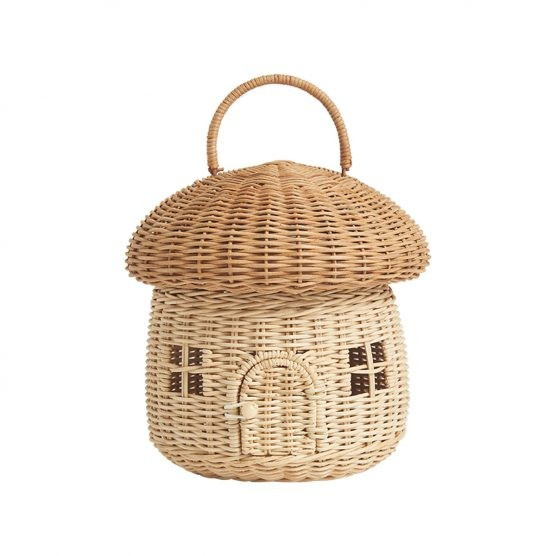 Olli Ella Rattan Mushroom Basket | The Tot