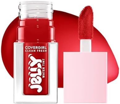 COVERGIRL Clean Fresh Jelly Water Tint, Lip & Cheek Tint, Transfer-Proof, Hydrating - 20 Cherry B... | Amazon (US)