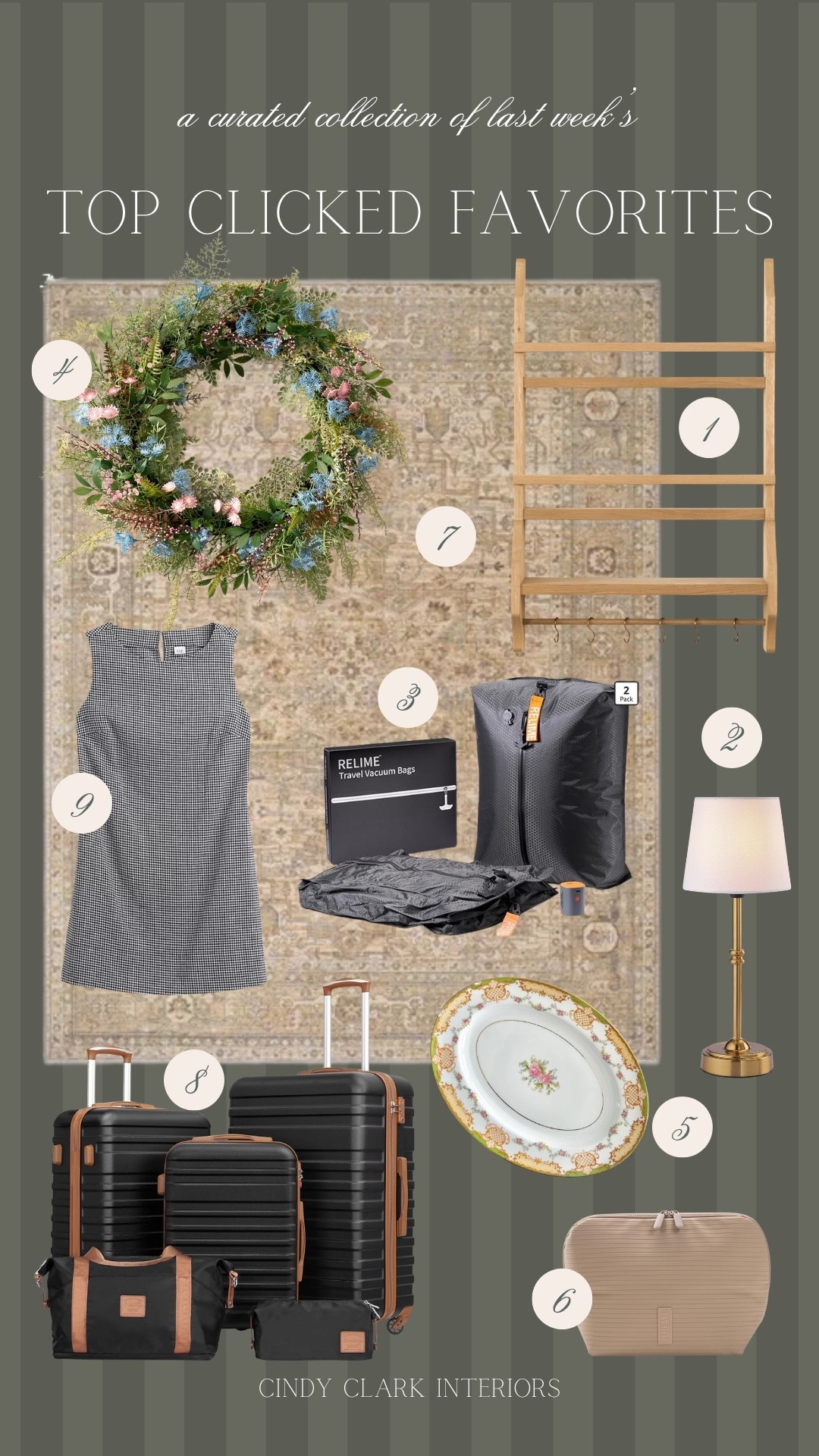 Last week’s top clicked favorites! Spring kitchen styling favorites, one of my favorite vintage inspired rugs, affordable travel essentials, and more! 

#LTKTravel #LTKHome