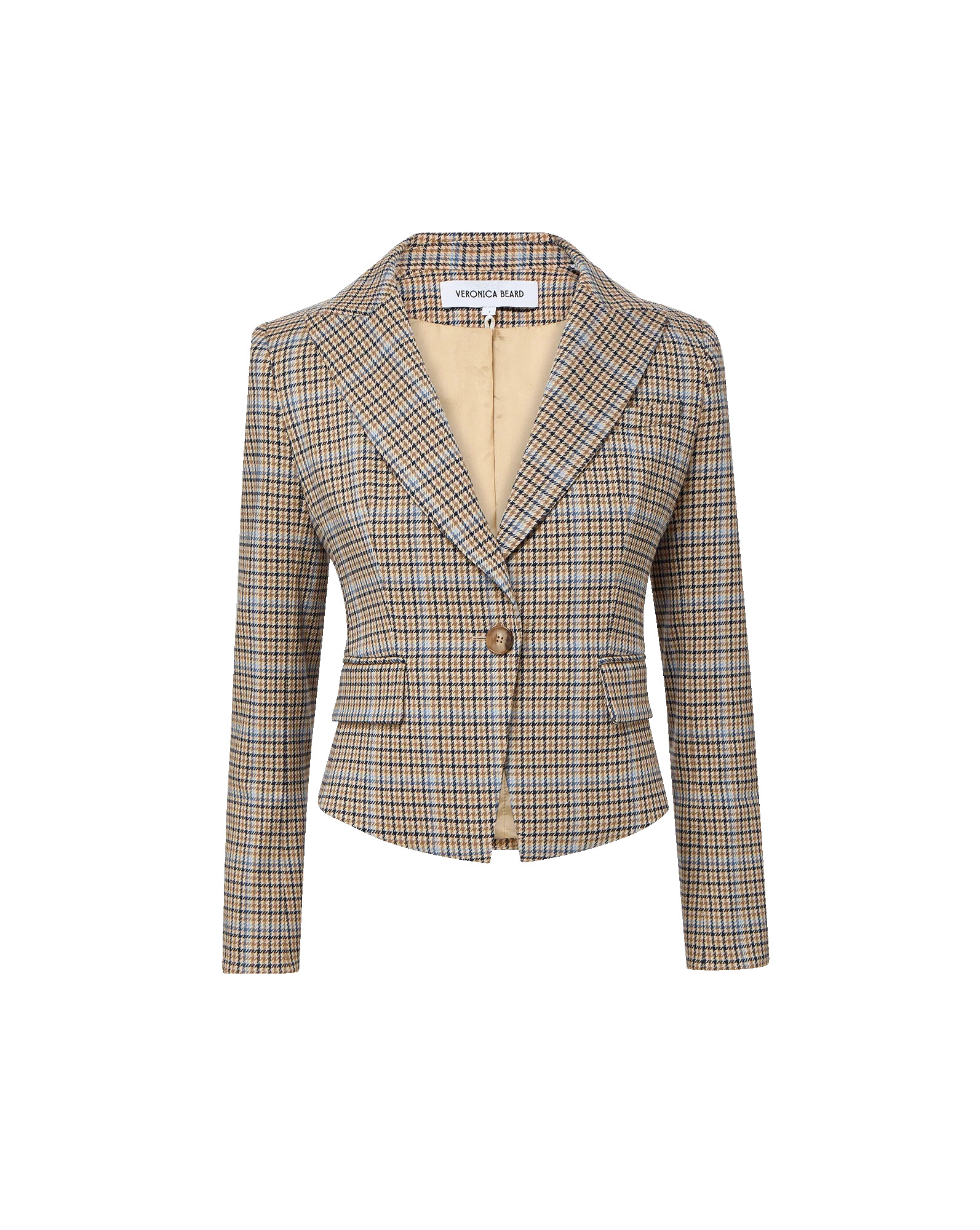 Hosanna Plaid Dickey Jacket in Malt Multi Brown | Veronica Beard | Veronica Beard