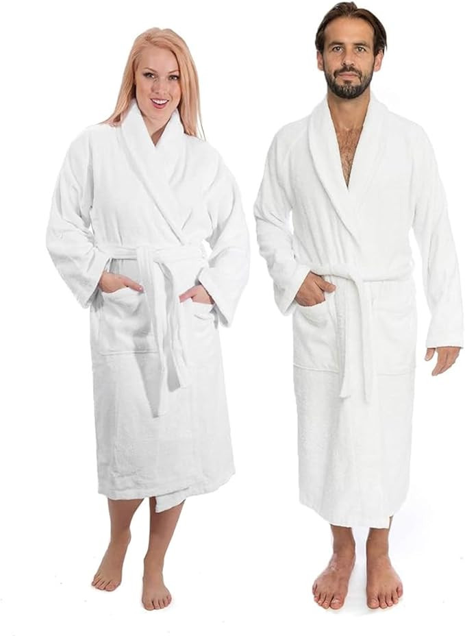 Classic Turkish Towels CTT - Luxury 100% Turkish Cotton Terry Cloth Bath Robe for Women & Men, 40... | Amazon (US)