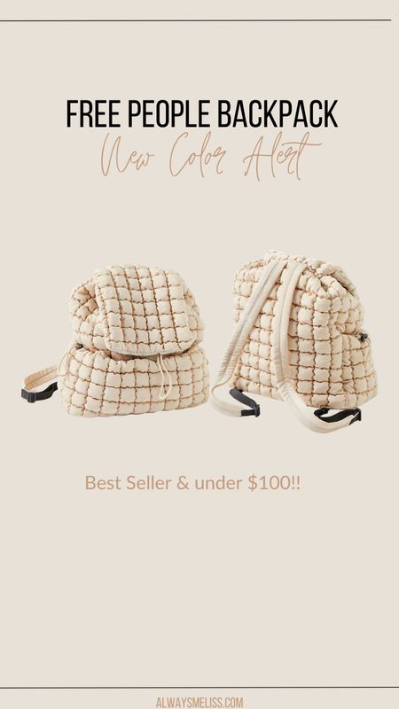 The perfect Free People backpack is back in stock and they added a great neutral new color! Grab while available. 

Free People 
Backpack 
Accessories and bags 

#LTKitbag #LTKfindsunder100