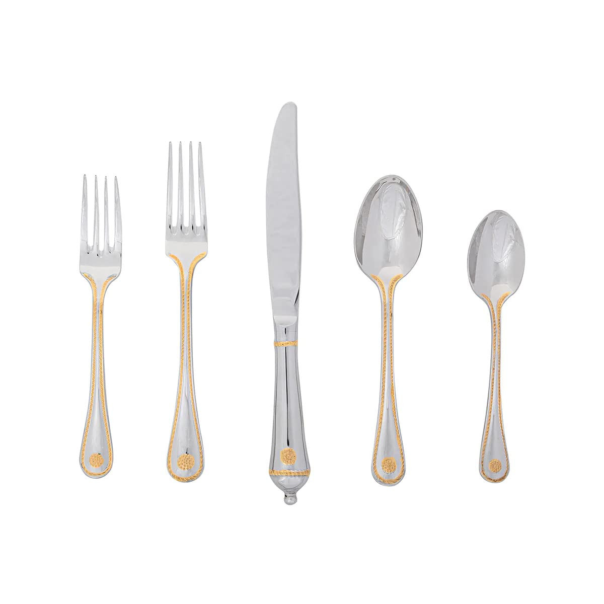 Juliska Berry & Thread 5pc Place Setting - Polished with Gold | Amazon (US)