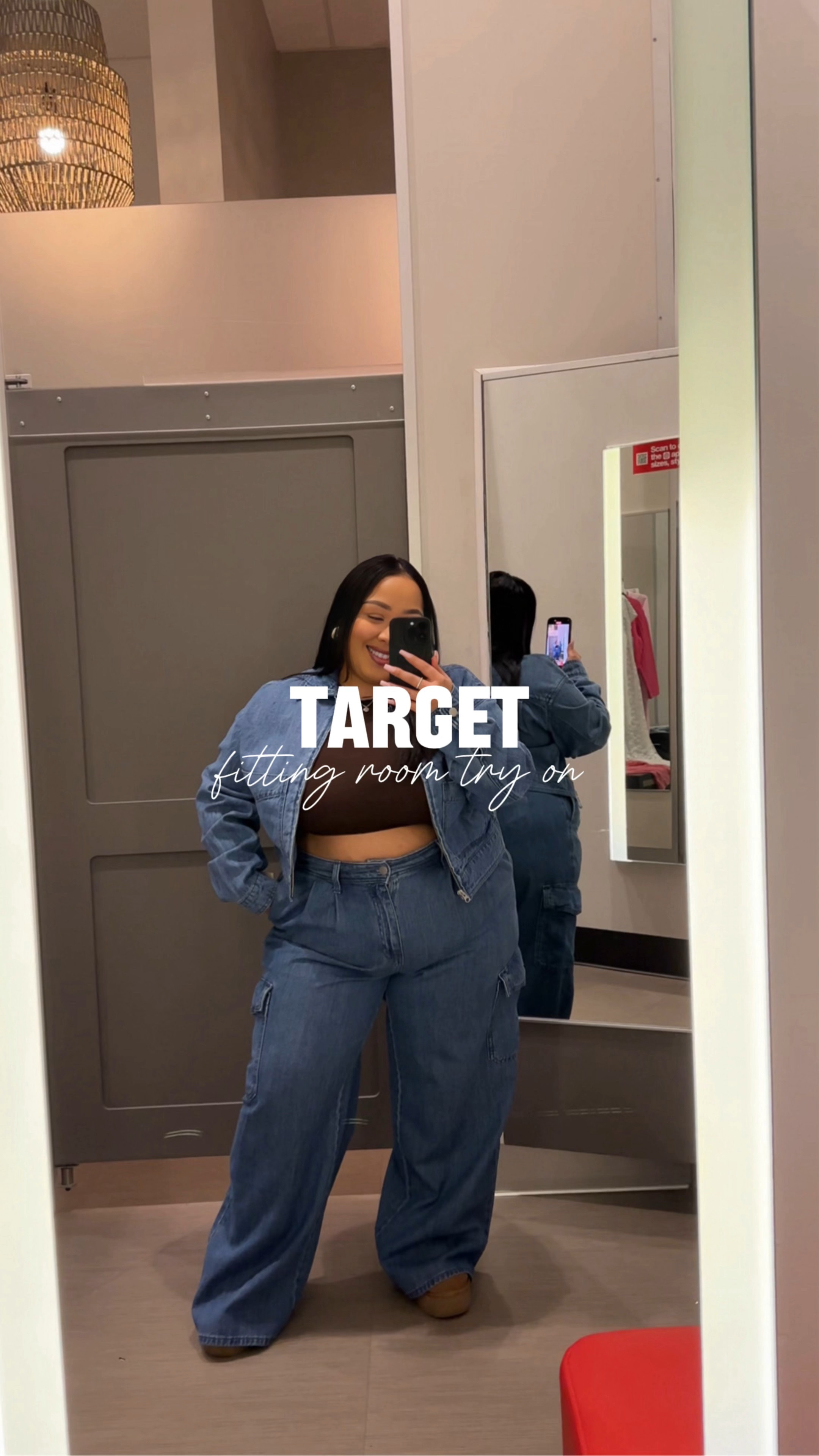 Target fitting room try on as a curvy short mom 

Denim Jacket size xl
Denim cargos size 17
Lace Dress size xl
Pink Jogger Set size xxl 
Brown Jogget Set size xxl
Pink lace top size xxl
Pink backless dress size xl 
Floral Skirt size xl

#LTKVideo #LTKplussize