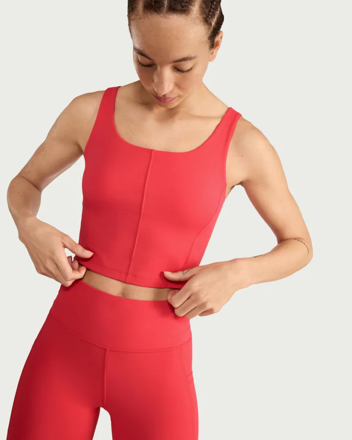 F&F Active ULTRAMOVE Scoop Neck Vest in Red | Tesco F&F