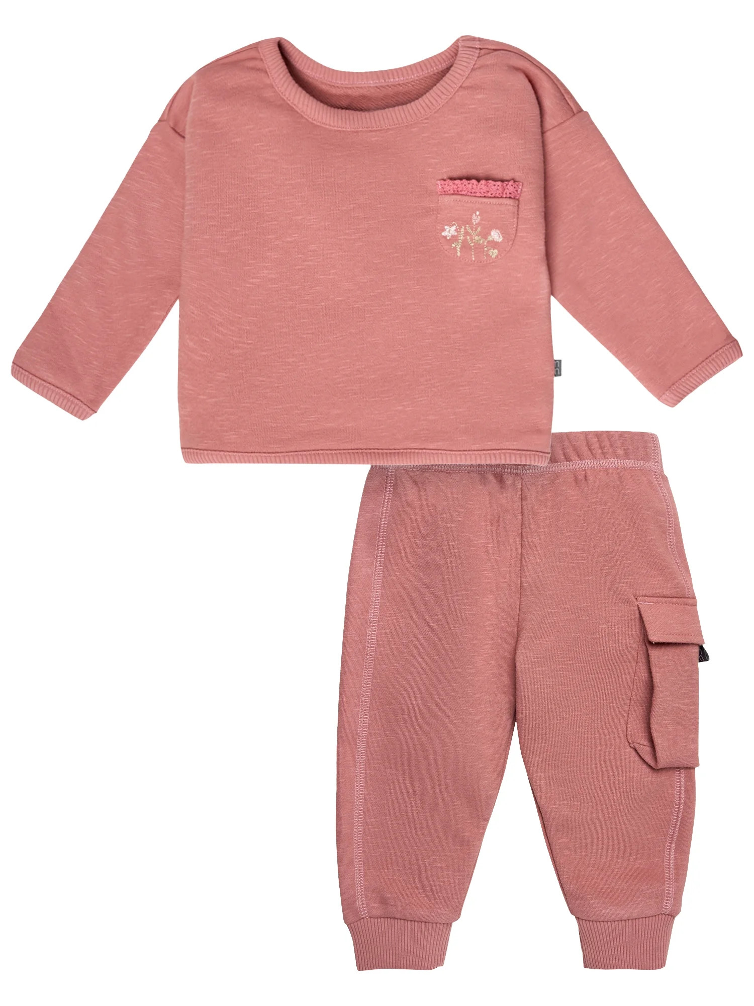 Modern Moments by Gerber Gender Neutral 2-Piece Outfit Sets, Sizes 0/3 Months - 24 Months | Walmart (US)