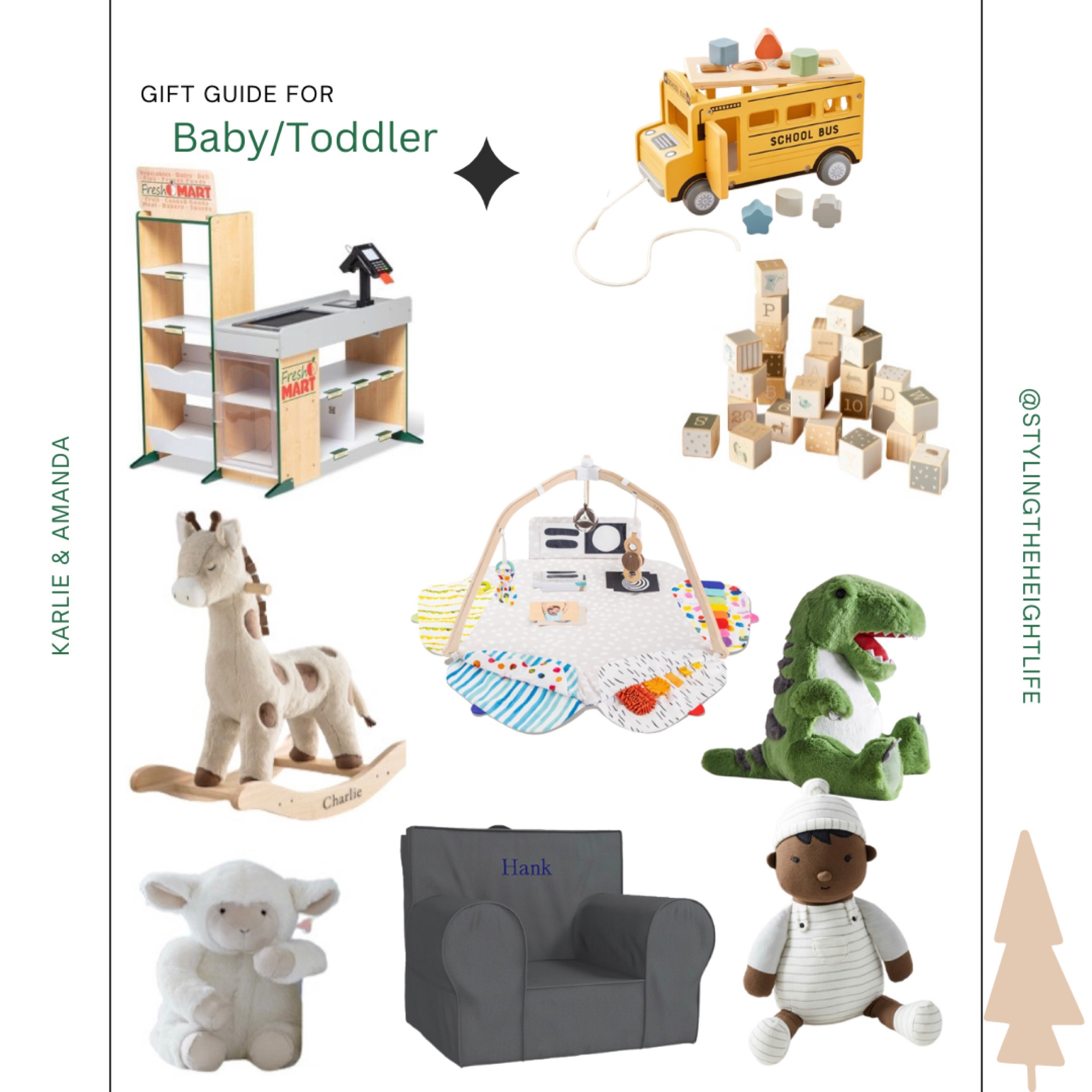 Gift guide baby Gift guide toddler Melissa & Doug grocery store Target Black Friday sale Pottery Barn kids Lovevery play gym play mat Wooden blocks Customized gift Nightlight buddy Nursery rocker soft doll anywhere chair

#LTKGiftGuide #LTKbaby #LTKCyberweek