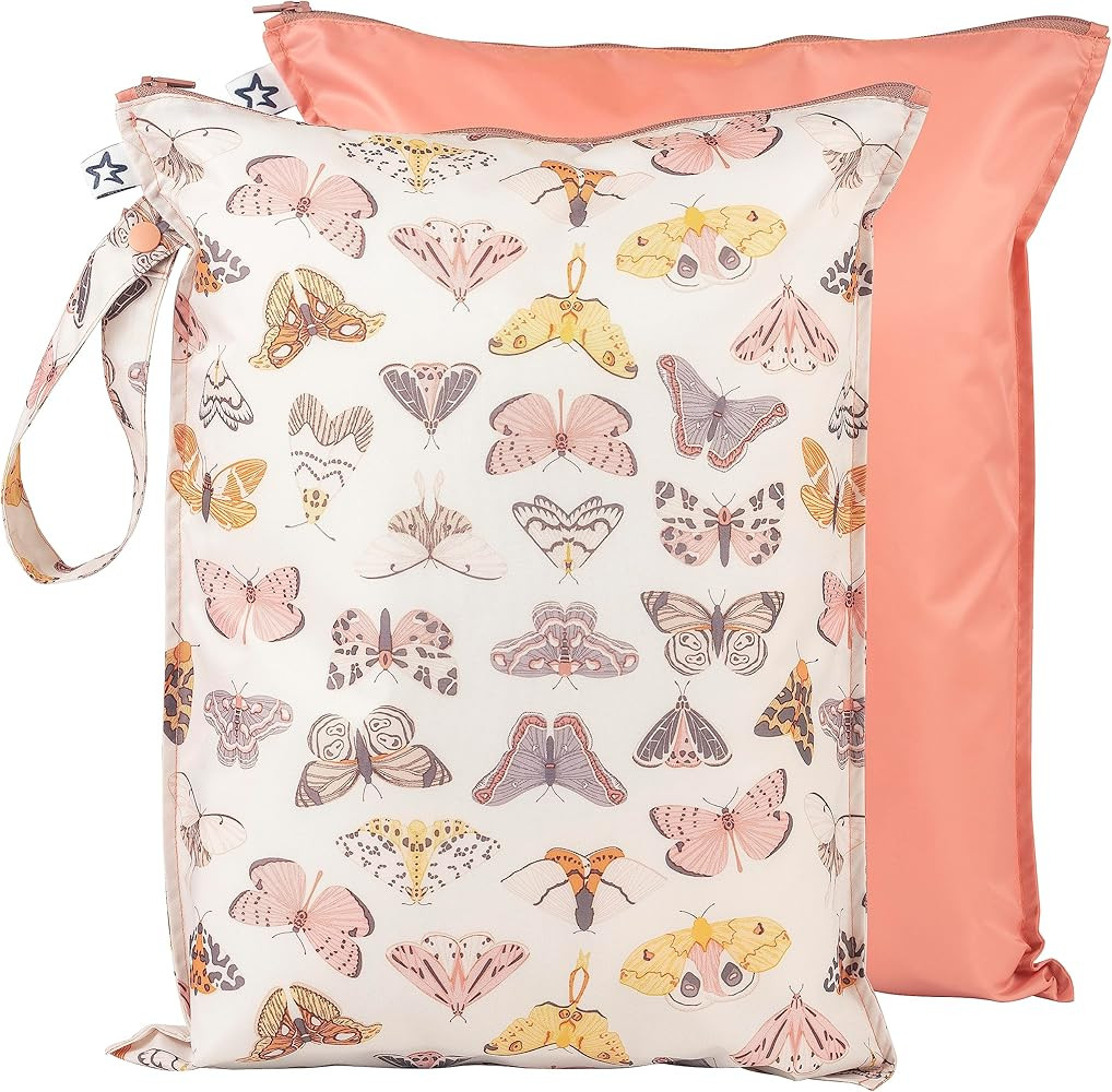 Tiny Twinkle Mess-proof Wet Bags 2 Pack Waterproof and Washable Bag for Travel storage, Stroller,... | Amazon (US)