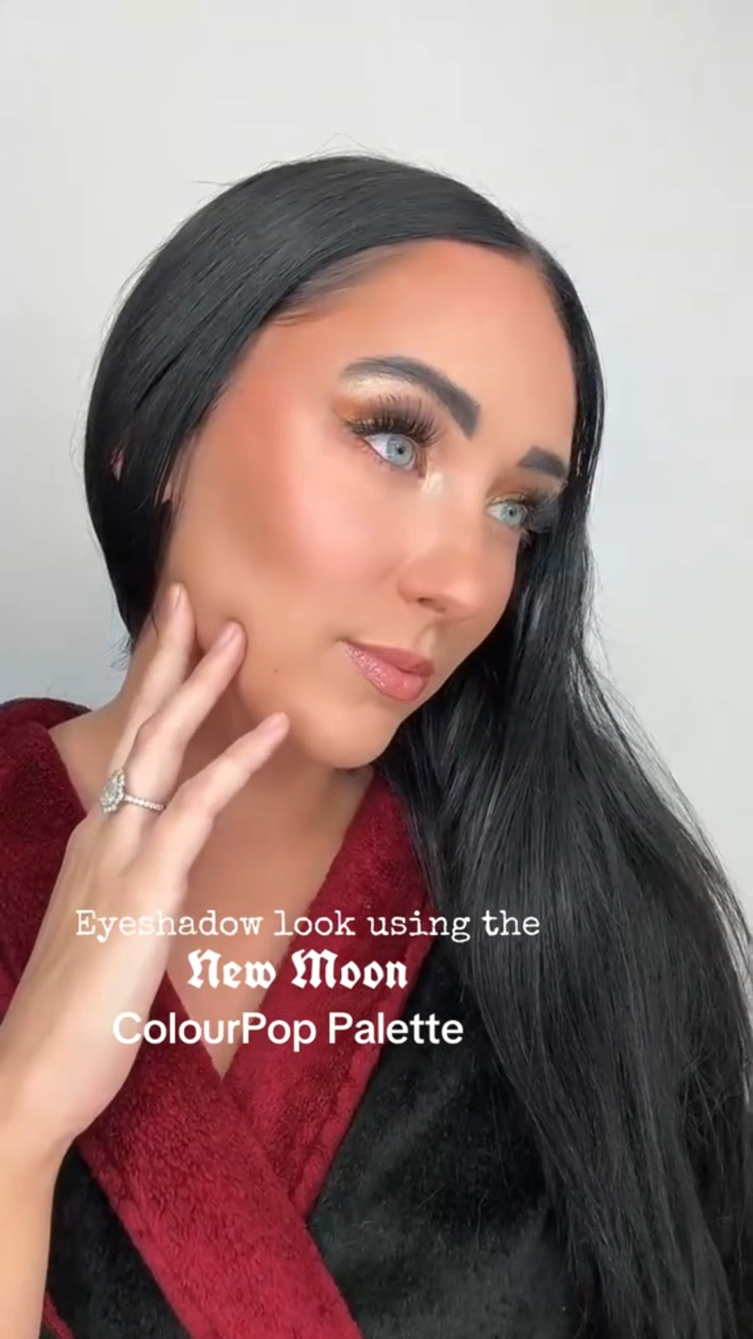 Eyeshadow look using the New Moon ColourPop Palette 🌙🐺⛈️🧛🩸