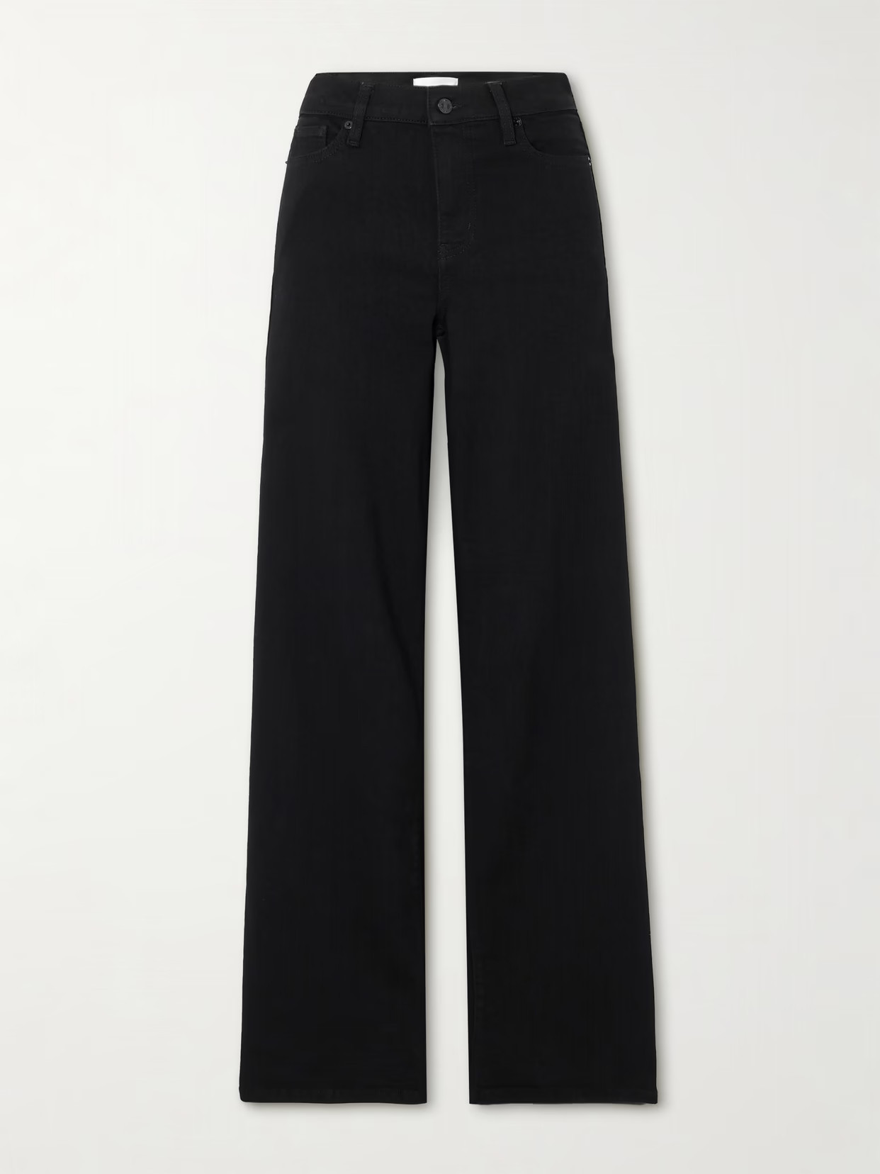 FRAME - Slim Palazzo Long High-rise Wide-leg Jeans - Black | NET-A-PORTER (UK & EU)