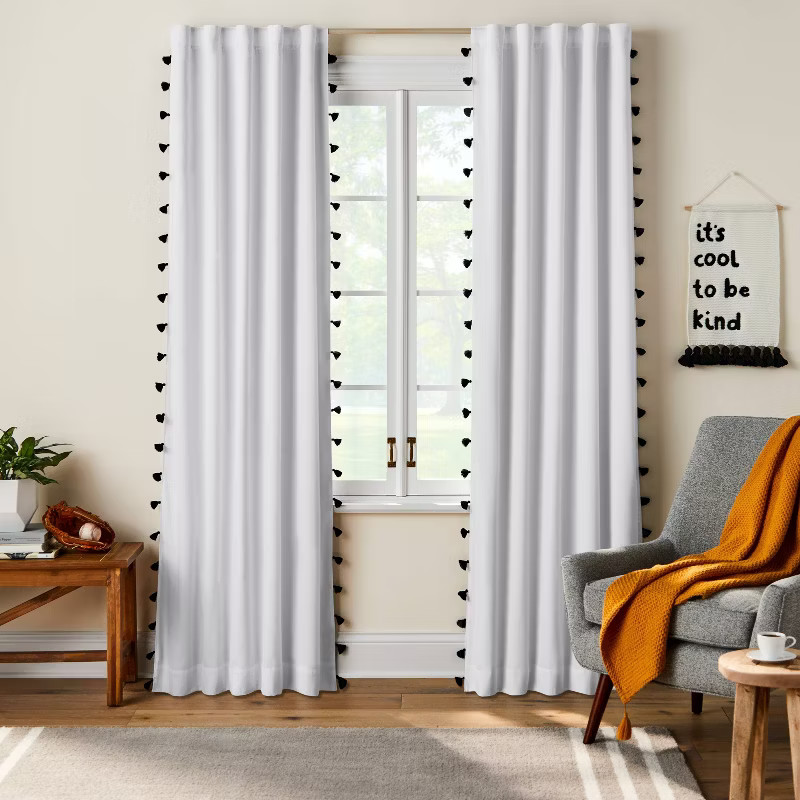 Blackout Tassel Curtain Panel - Pillowfort™ | Target