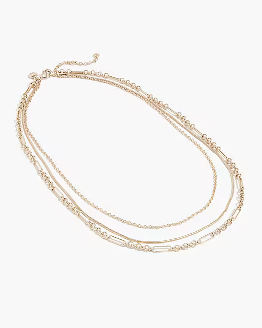 Multichain layering necklace | J.Crew Factory