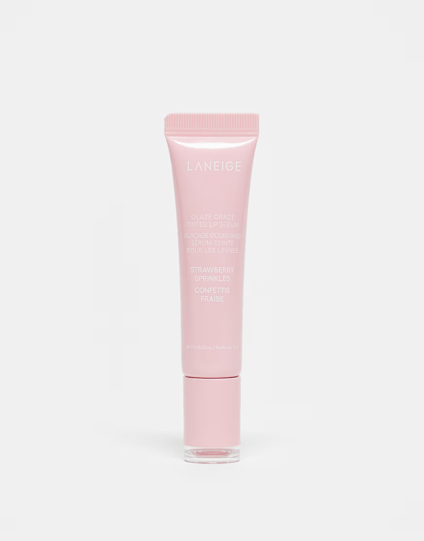 LANEIGE Glaze Craze Tinted Lip Serum - Strawberry Sprinkles-No colour | ASOS (Global)