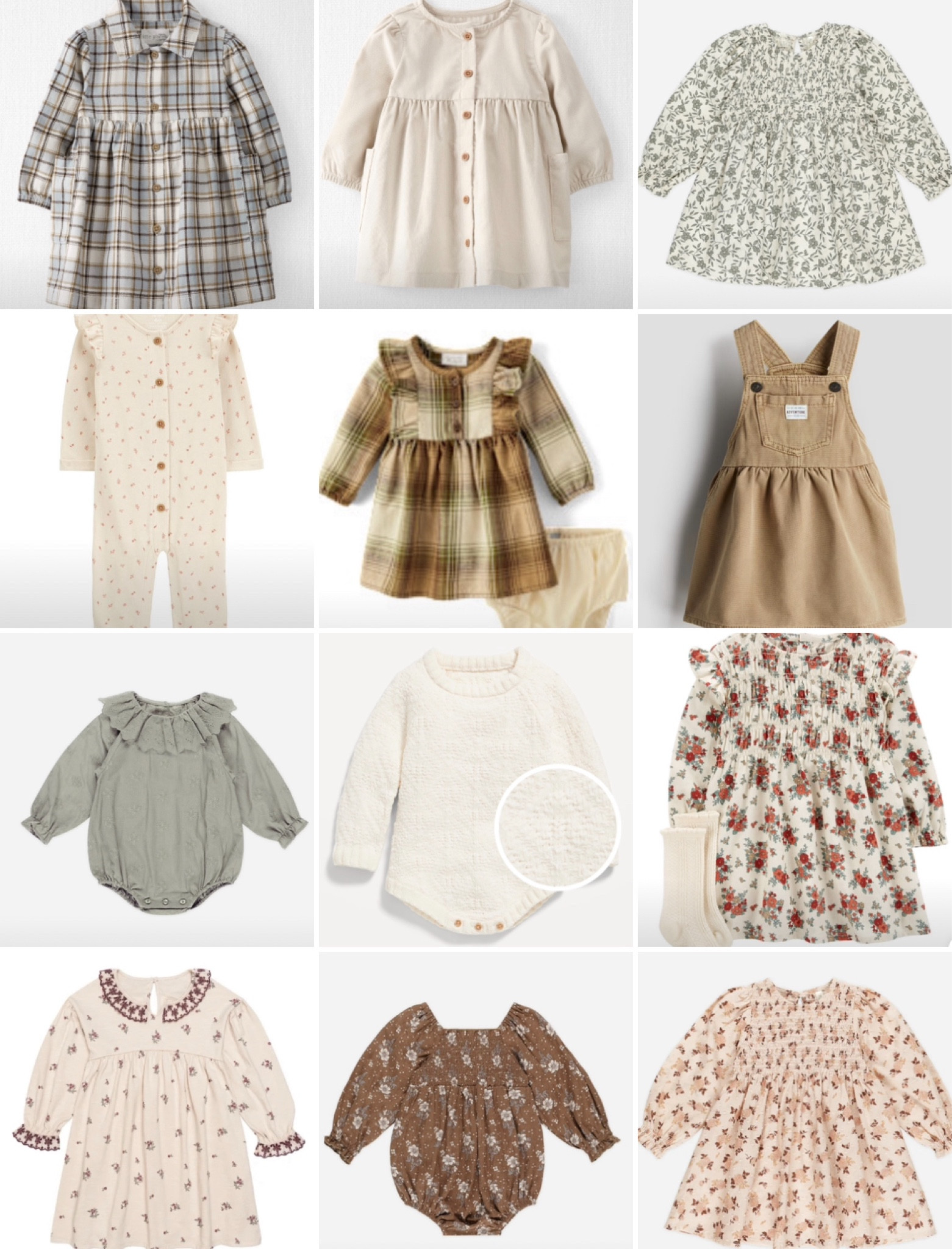 Fall family photo outfits for baby girls: dresses + rompers and pair them with cute knee high socks 

#LTKFamily #LTKKids #LTKBaby