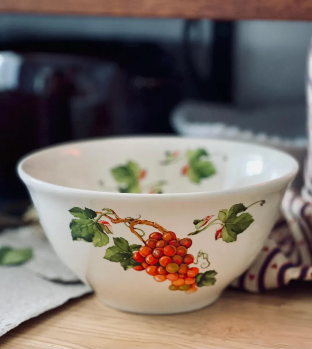 Vintage Grapevine Ceramic Bowl, Kitschy, Teleflora 1984, Kitchen Witch Decor, Harvest Alter Offer... | Etsy (US)