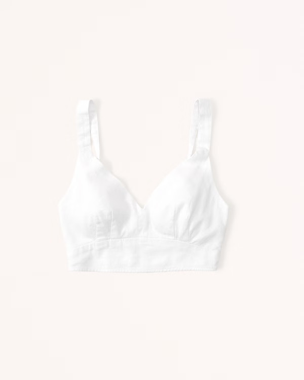 Linen-Blend Set Top | Abercrombie & Fitch (US)