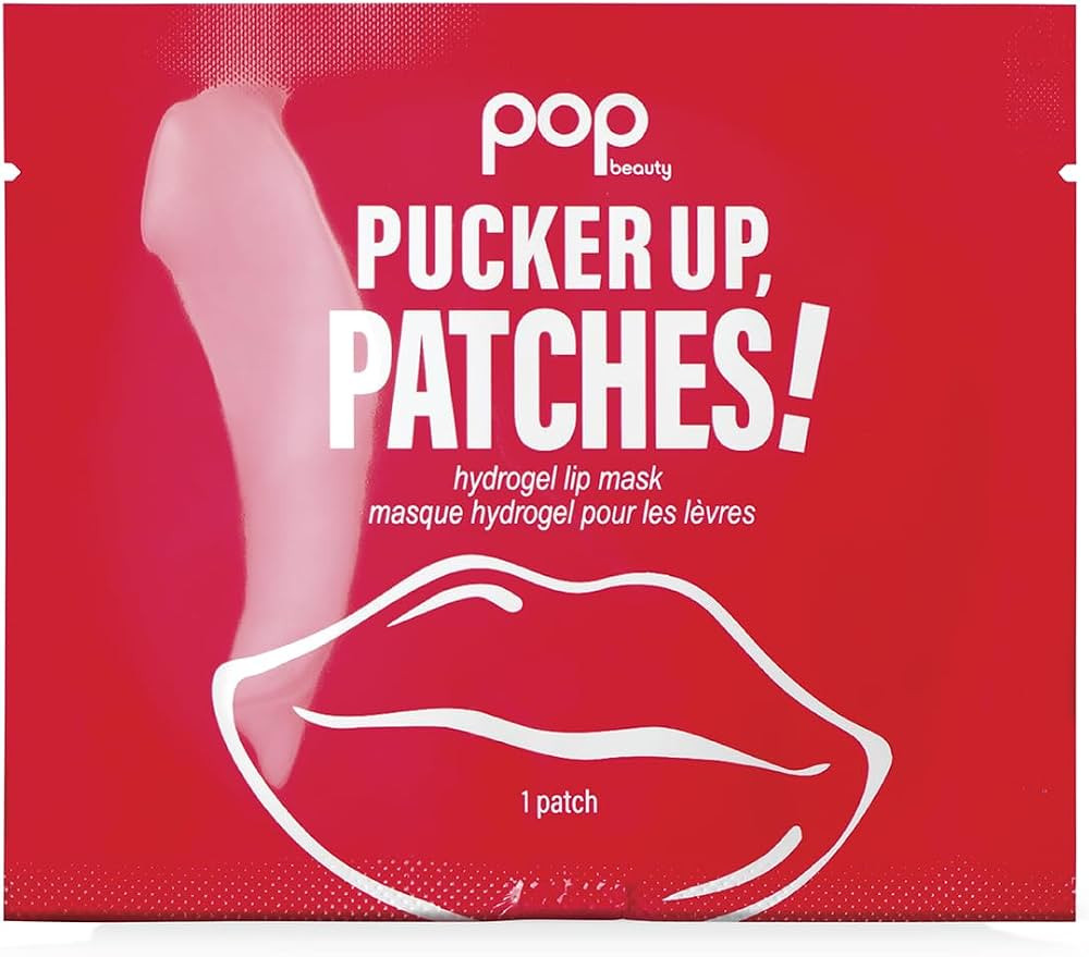 POP Beauty PUCKER UP, PATCHES! - Revitalizing 5 Lip Patches to Hydrate, Soften, Soothe | Hydrogel, Hyaluronic Acid, Peptides, Allantoin, Volufiline | Amazon (US)