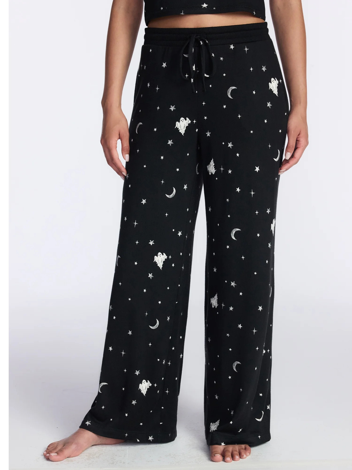 Halloween and Fall Women's Hacci Knit Sleep Pants from Way to Celebrate, 29.5" Inseam, Sizes XS-3... | Walmart (US)