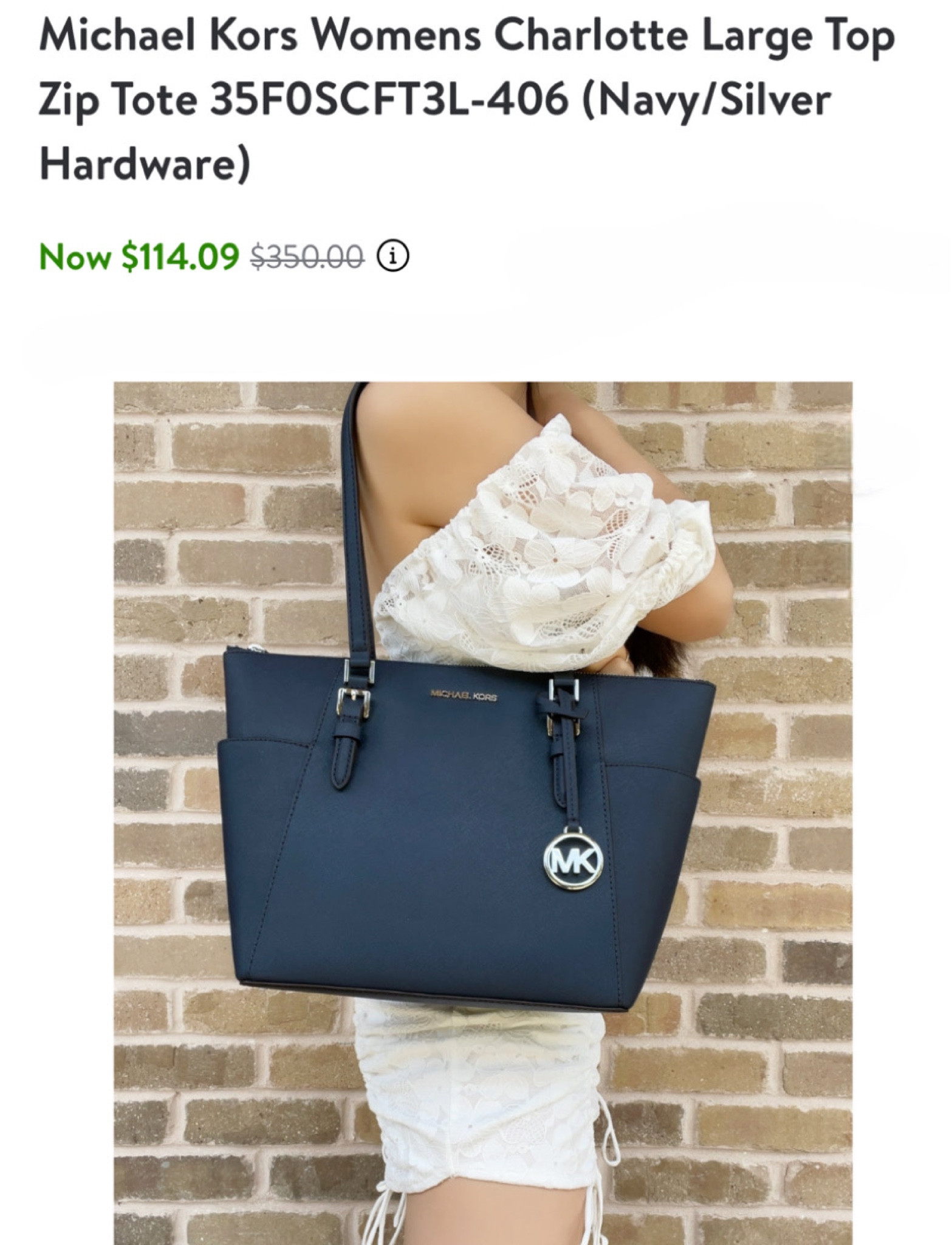 Walmart Deals: Michael Kors Large Zip Tote