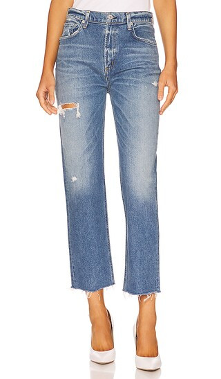 Daphne Crop High Rise Stovepipe in Arthouse | Revolve Clothing (Global)