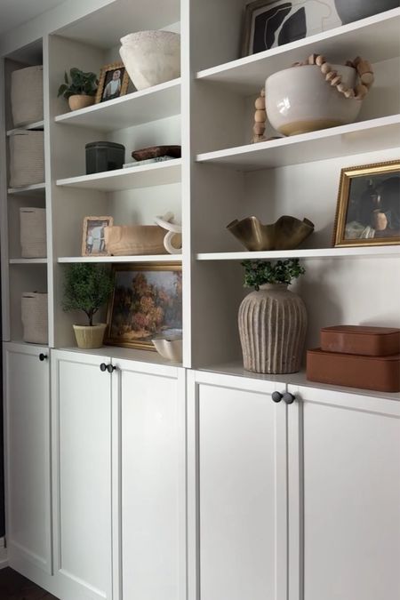 This side of our back sitting room / playroom doesn’t often get seen! The underneath storage is toy haven for the boys, and above is where I get to decorate the shelves with pieces I love and enjoy! I’ve linked some identical and some similar—but overall a very easy concept to recreate! 

#LTKhome #LTKstyletip