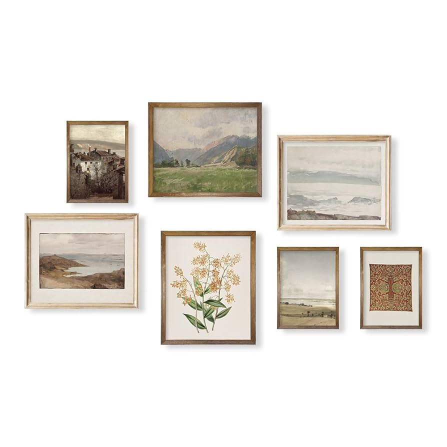 Rustic French Country Wall Art Decor - Boho Art Deco Victoria Picture Bathroom - Modern Farmhouse... | Amazon (US)