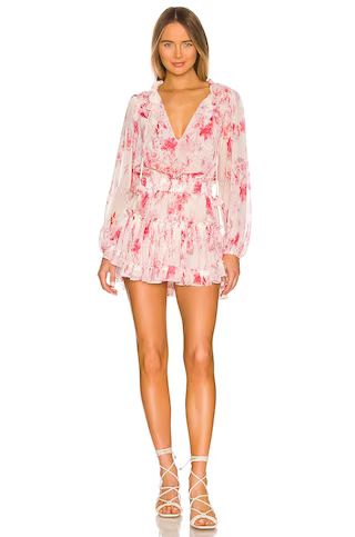 MISA Los Angeles Lorena Dress in Abstract Rose Flora from Revolve.com | Revolve Clothing (Global)