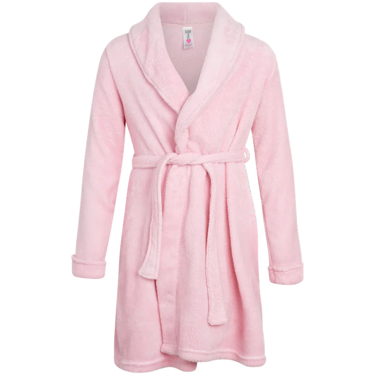 Sleep & Co Girls’ Bathrobe Set – Fleece Robe with Slippers Pajama Set (Size: 5-16) | Walmart (US)