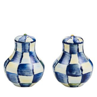 MacKenzie-Childs Royal Check Salt and Pepper Shaker Set  | Bloomingdale's Home | Bloomingdale's (US)