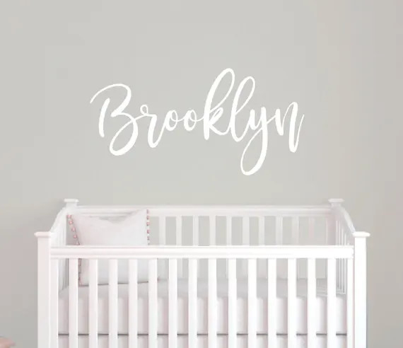 Personalized wall sticker, Girls room decor, Vinyl name decal, Nursery wall decal, Custom name st... | Etsy (US)