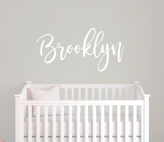 Personalized wall sticker, Girls room decor, Vinyl name decal, Nursery wall decal, Custom name st... | Etsy (US)