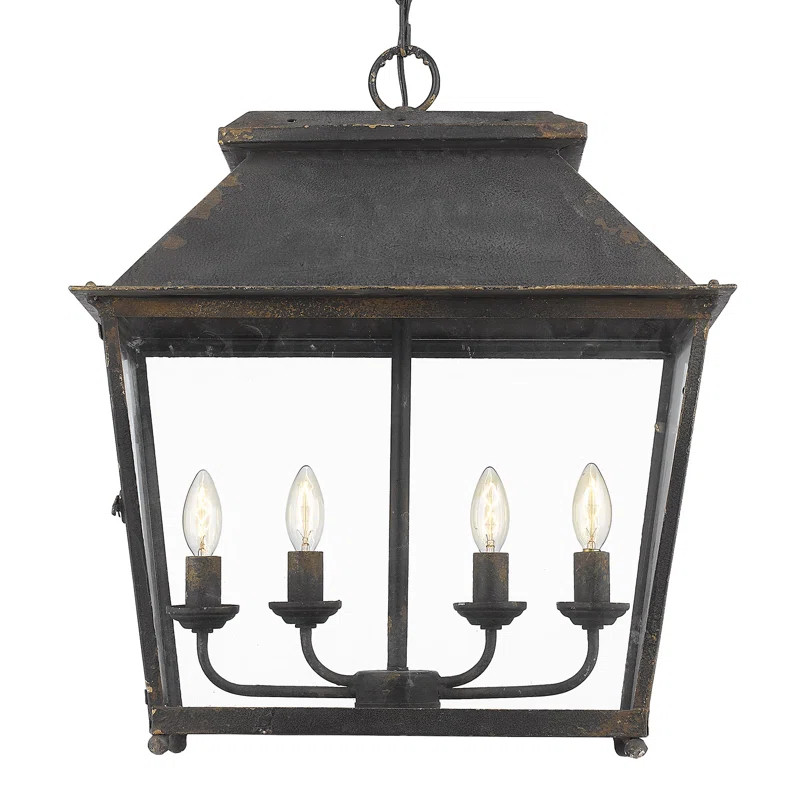 Aimee-Grace 4 - Light Dimmable Lantern Geometric Chandelier | Wayfair North America