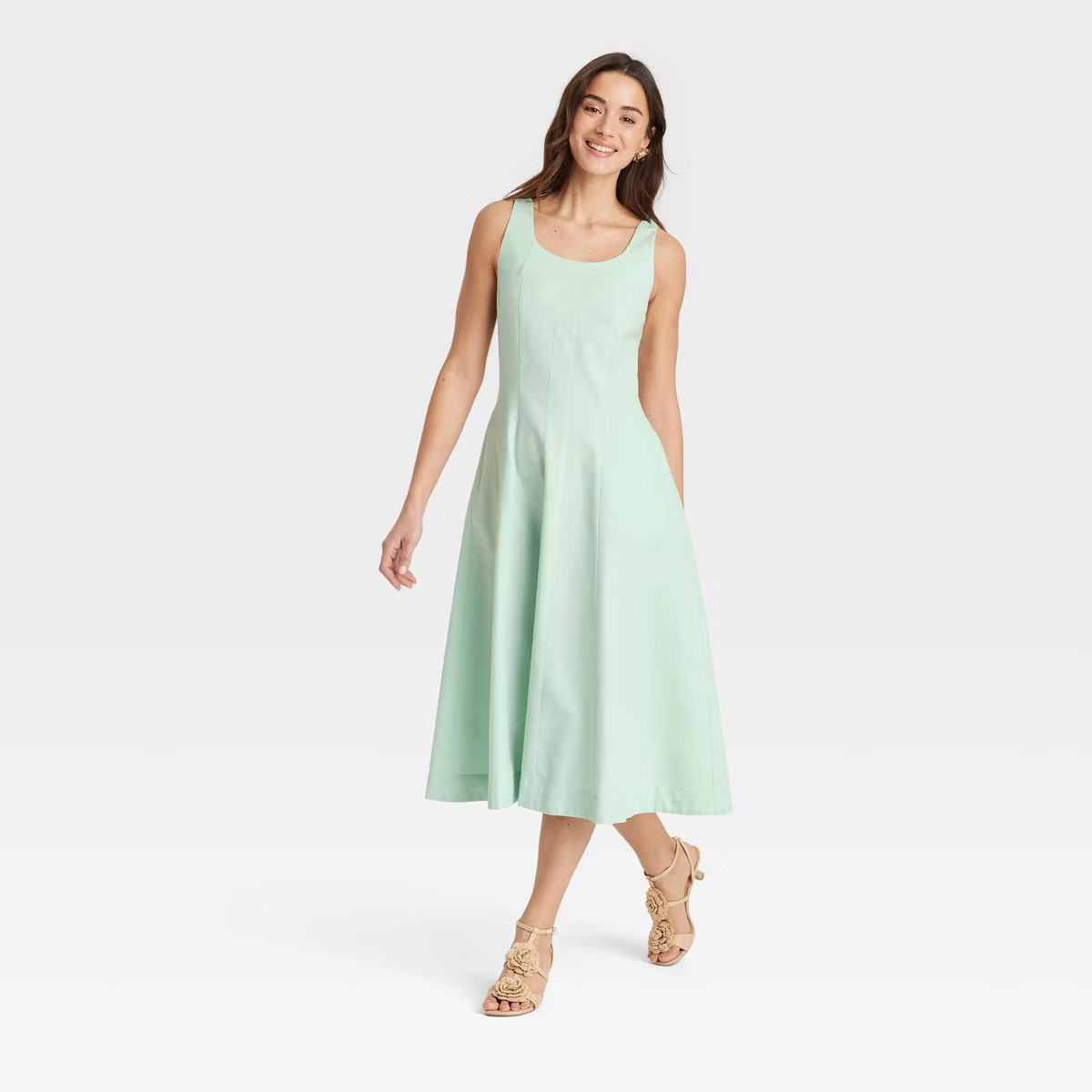Women's Corset Midi A-Line Dress - A New Day™ | Target