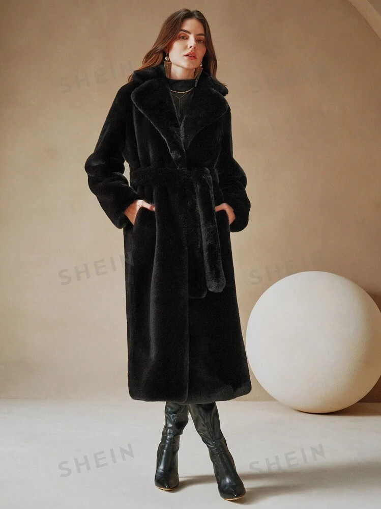 Anewsta European And American New Style Fluffy Fashionable Versatile Women Faux Rabbit Fur Collar... | SHEIN