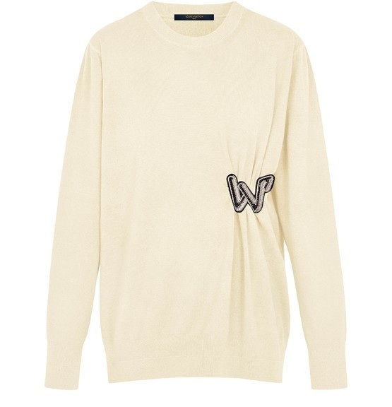 LOUIS VUITTONKnitted Pullover With Embroidered Patch | 24S (APAC/EU)