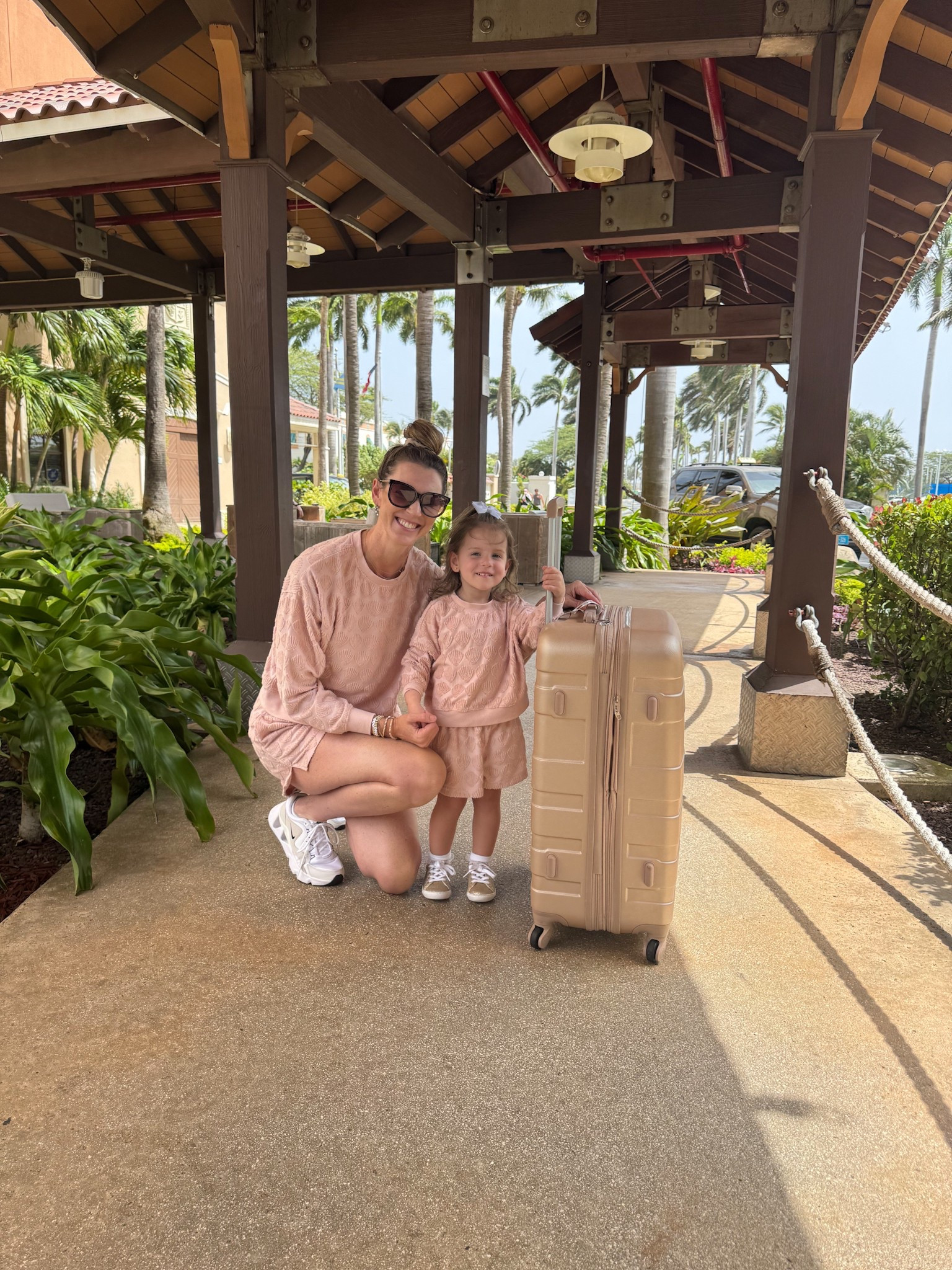 Matching mommy and mini outfits for the airport 🛬 travel outfits. Mommy and me fashion. Toddler style. Mom style. Summer outfits  

#LTKKids #LTKTravel #LTKSummerEdit