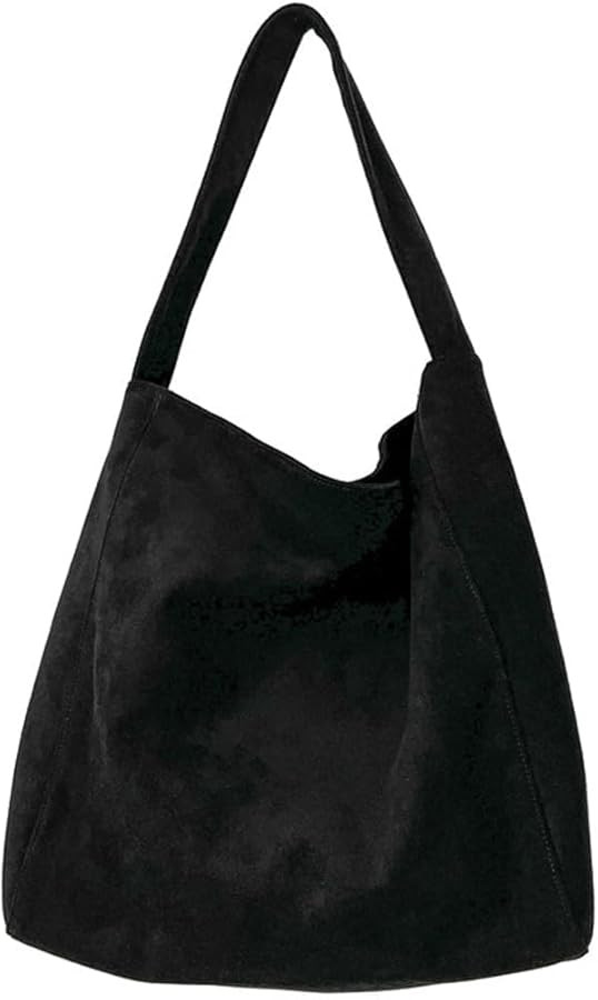 Slouchy Suede Hobo Bags Women Crescent Satchels Shoulder Bag Crossbody Purse Corduroy Top-handle ... | Amazon (US)