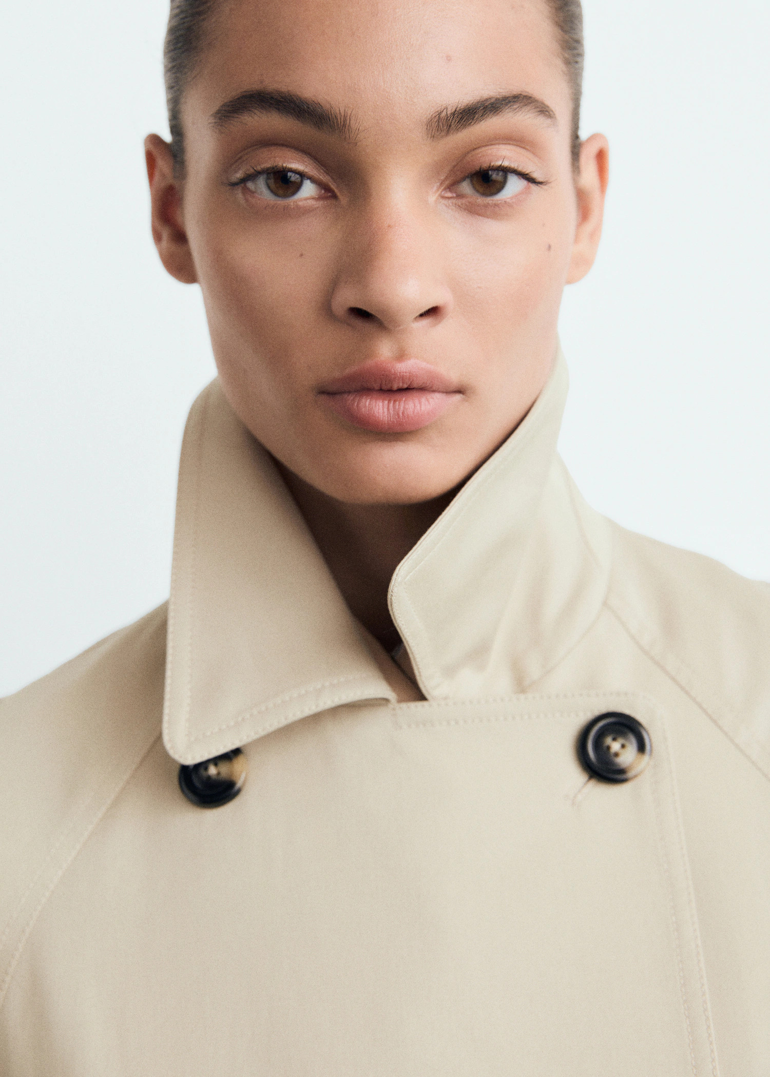 Long double-breasted trench coat - Women | MANGO USA | Mango (US/MX/AU)