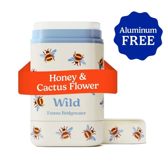 Wild Refillable Deodorant Starter Pack, with Emma Bridgewater Bee Case + Honey & Cactus Flower re... | Walmart (US)