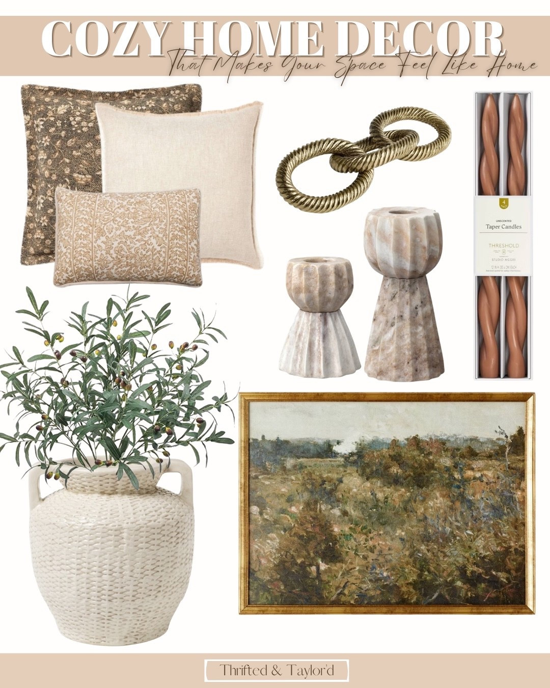 There’s just something about these kinds of pieces that always seem to work. Nothing feels overdone or too styled, but when you put them together, the whole space starts to feel warmer, softer, and more pulled together.

I find myself coming back to decor like this again and again—layered neutrals, subtle texture, and those little details that quietly make a room feel finished without overwhelming it. It’s the kind of look that feels lived-in in the best way.

If your space has been feeling a little off or unfinished, these are the kinds of pieces that can shift everything without needing a full redo.

Everything is linked below.
@Target 

#LTKHome