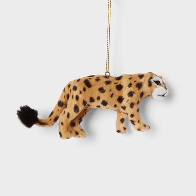 Faux Fur Leopard Christmas Tree Ornament - Wondershop™ | Target