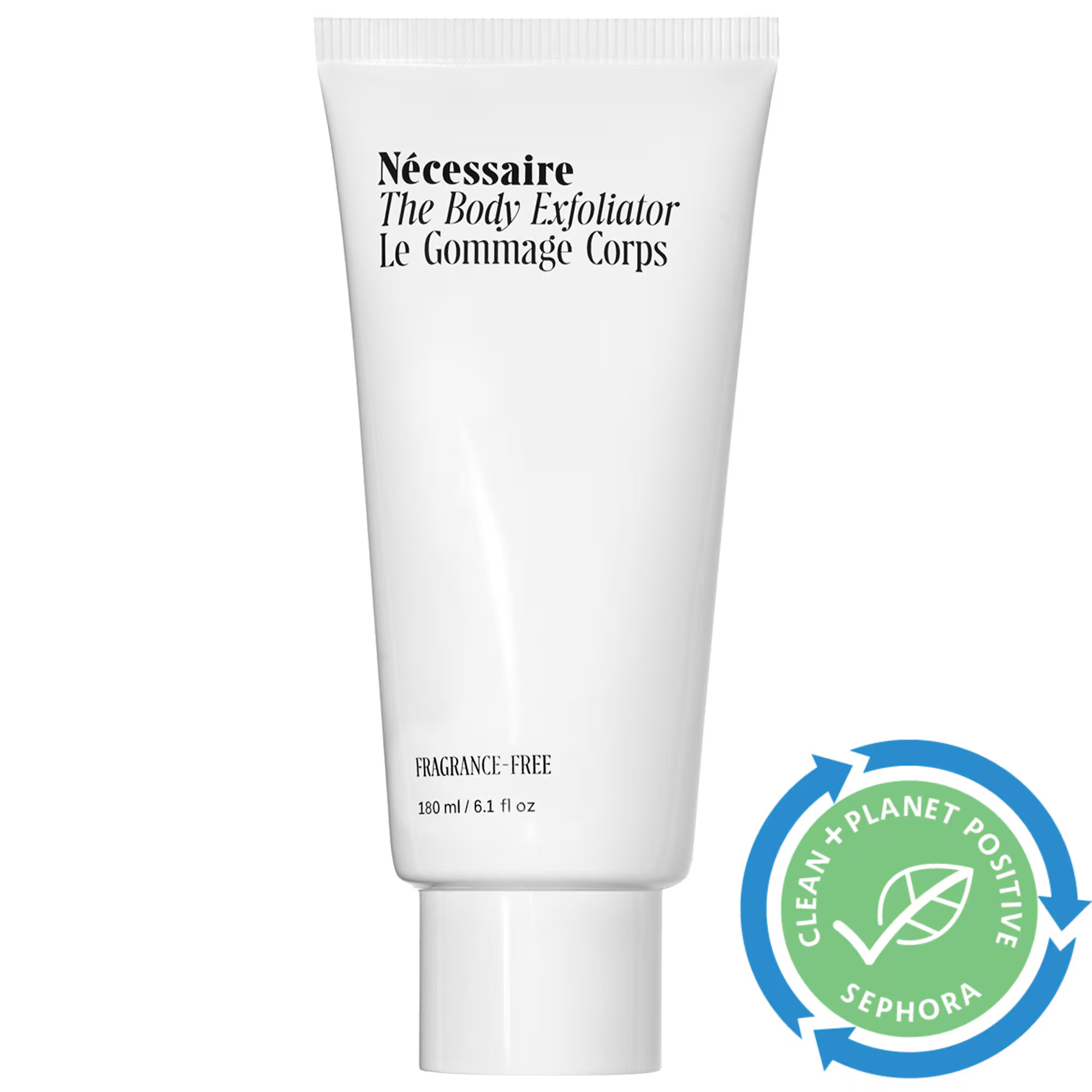 Nécessaire The Body Exfoliator - With Bamboo Charcoal Fragrance Free 6.1 oz/ 180 mL | Sephora (US)