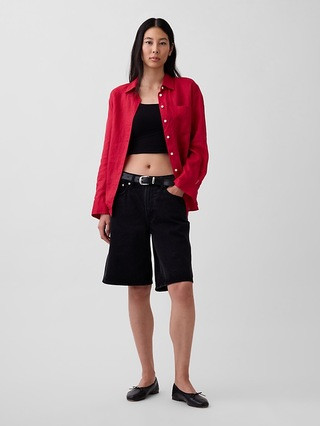 100% Linen Oversized Shirt | Gap (US)