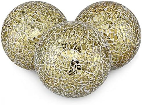 MDLUU Decorative Orbs, Mosaic Sphere Balls, Centerpiece Balls for Bowls, Vases, Dining Table Deco... | Amazon (US)