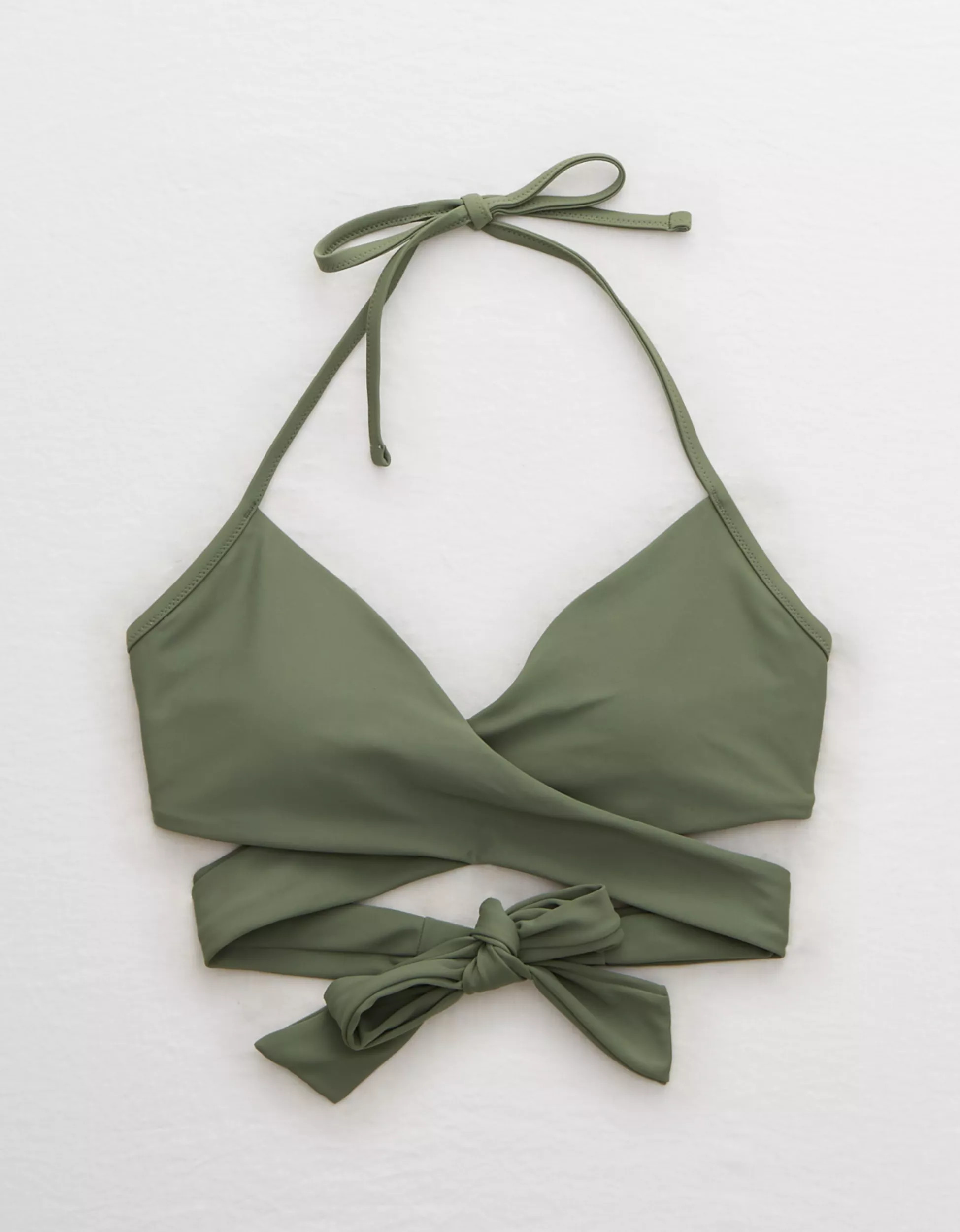 Aerie Wrap Halter Bikini Top | American Eagle Outfitters (US & CA)