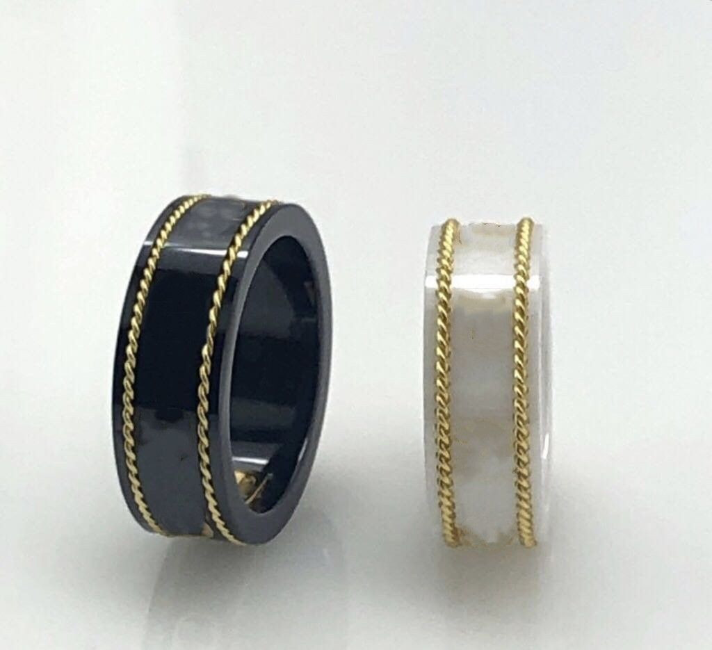 Buy Cheap With Side Stones In Bulk From China Dropshipping Suppliers, 18k Gold Rim Couple Ring Fa... | DHGate