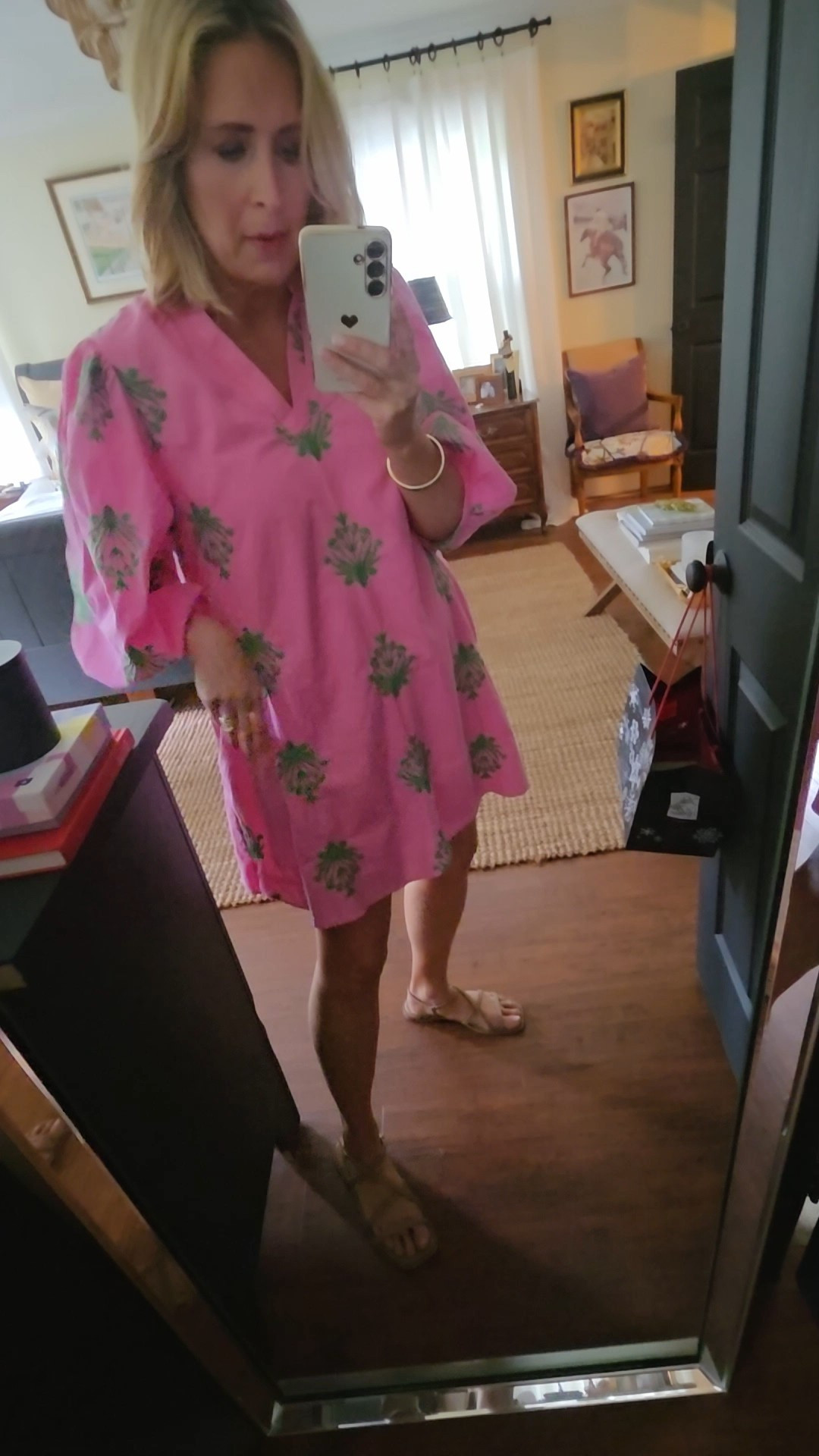 Not only did we score BIG at the estate sale I was stopped 4x about this dress. Honestly so hilarious and the earrings I added. Both linked

#LTKdayinmylife #LTKgrwm #LTKootd