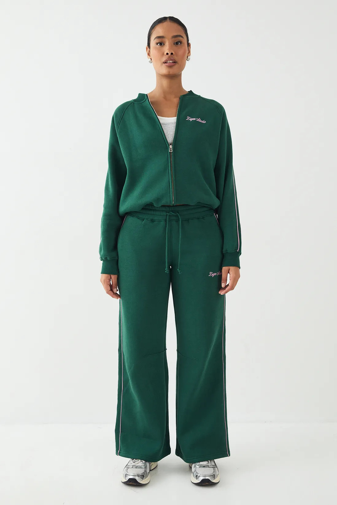 DSGN Studio Embroidered Side Stripe Sweatshirt | Boohoo.com (UK & IE)