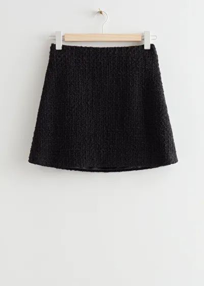 Tweed Mini Skirt - Black - & Other Stories GB | & Other Stories (EU + UK)
